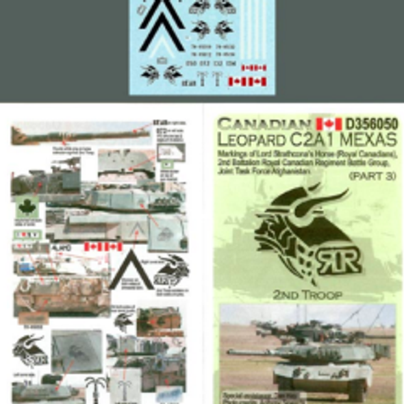 EFDD356050 - Echelon Fine Details 1/35 Canadian Leopard C2A1 MEXAS Part 3 Decals