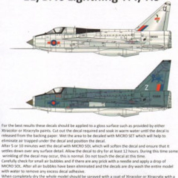 EXDX48153 - ExtraDecal 1/48 EE/BAC Lightning T.4/T.5