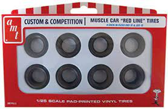 AMTPP013 - AMT 1/25 Muscle Car Red Line Tires