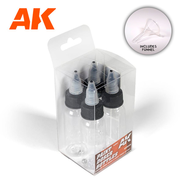 AKIAK9046 - AK Interactive Paint Doser Bottles (4 x 30 ML)