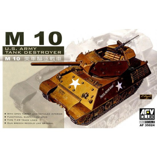 AFVAF35024 - AFV Club 1/35 M 10 US Army Tank Destroyer
