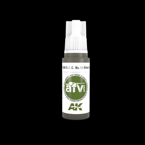 AKI11386 - AK Interactive 3rd Generation S.C.C. No.15 Olive Drab