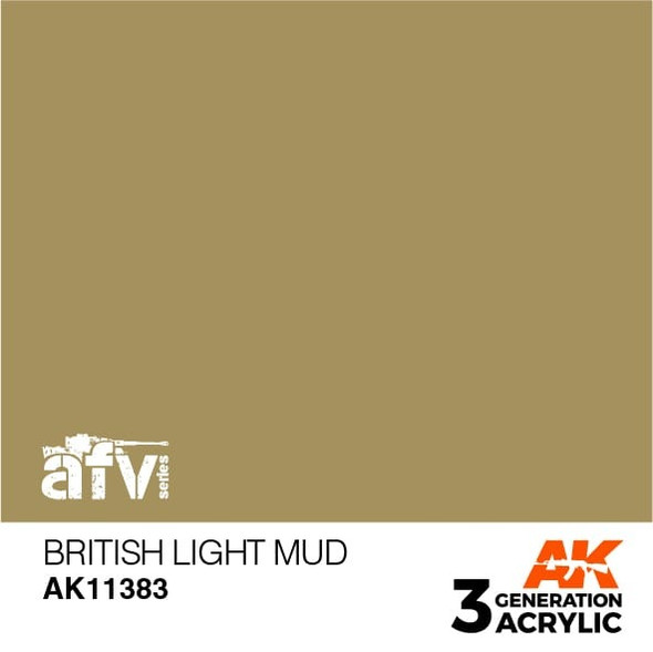 AKI11383 - AK Interactive 3rd Generation British Light Mud