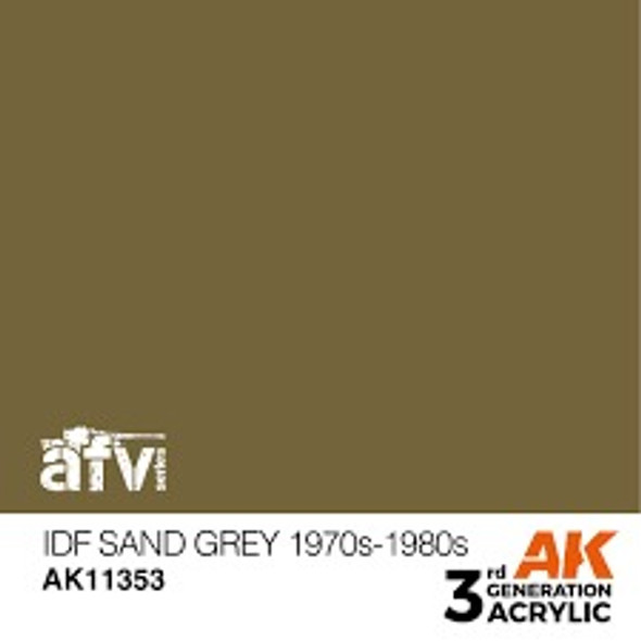 AKI11353 - AK Interactive 3rd Generation IDF Sand Grey 1970s-1980s