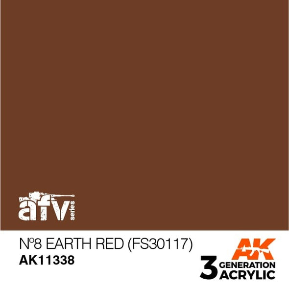 AKI11338 - AK Interactive 3rd Generation No.8 Earth Red FS30117