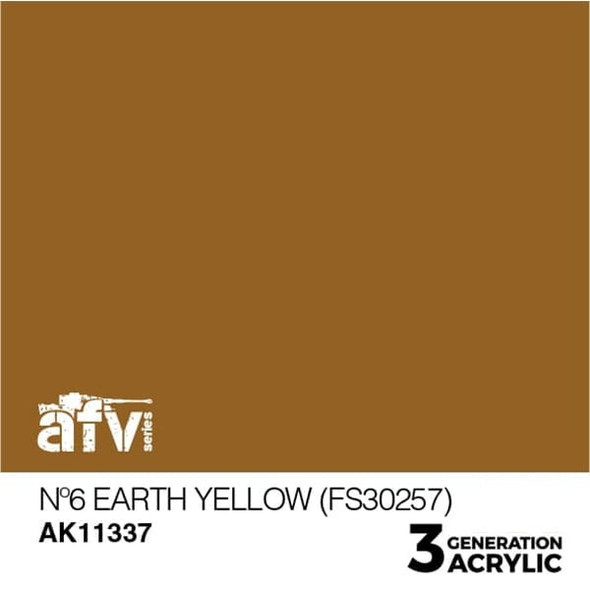 AKI11337 - AK Interactive 3rd Generation No.6 Earth Yellow FS30257
