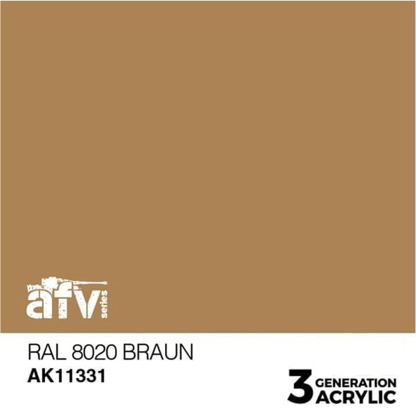 AKI11331 - AK Interactive 3rd Generation RAL8020 Braun