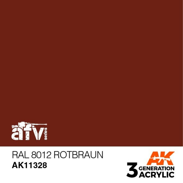 AKI11328 - AK Interactive 3rd Generation RAL8012 Rotbraun