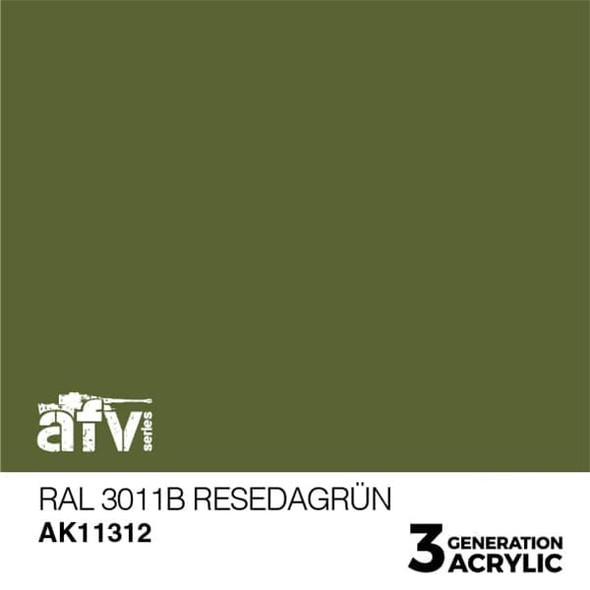 AKI11312 - AK Interactive 3G Acrylic RAL6011B Resedagrun 17ml