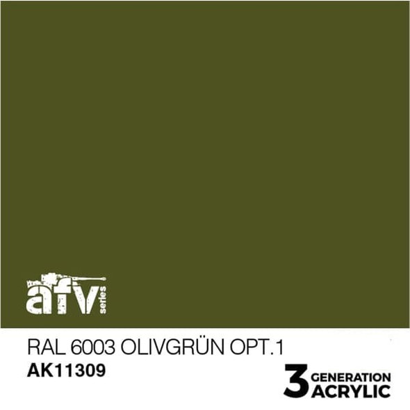 AKI11310 - AK Interactive 3G Acrylic RAL6003 Olivgrun 2 17ml