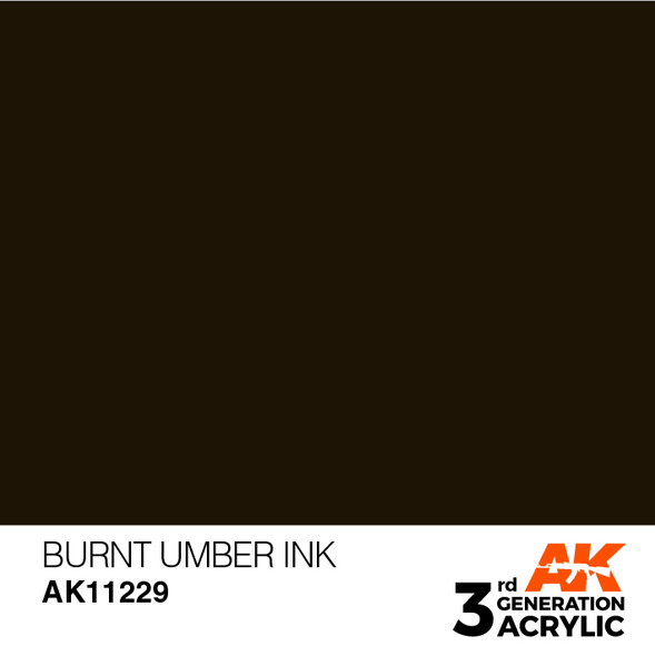 AKI11229 - AK Interactive 3rd Generation Burnt Umber Ink