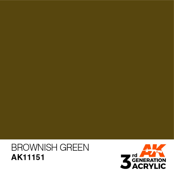 AKI11151 - AK Interactive 3G Acrylic Brownish Green 17ml