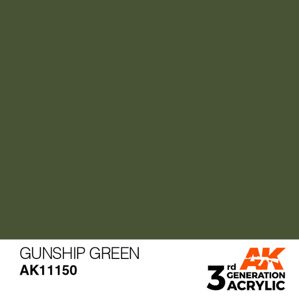 AKI11150 - AK Interactive 3rd Generation Gunship Green