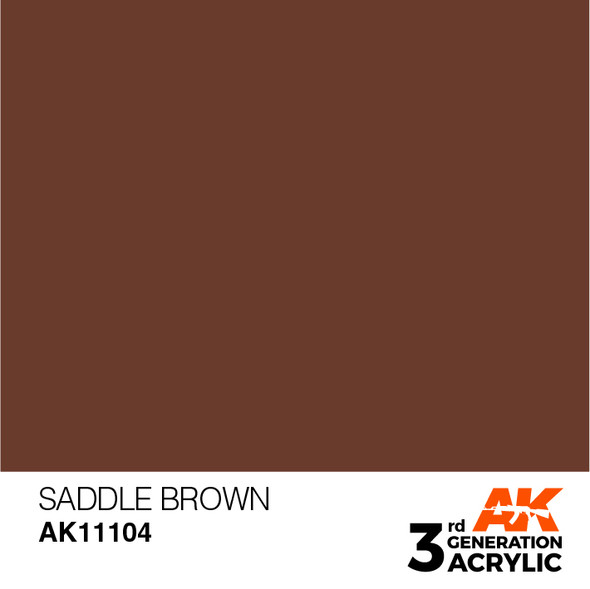 AKI11104 - AK Interactive 3rd Generation Saddle Brown