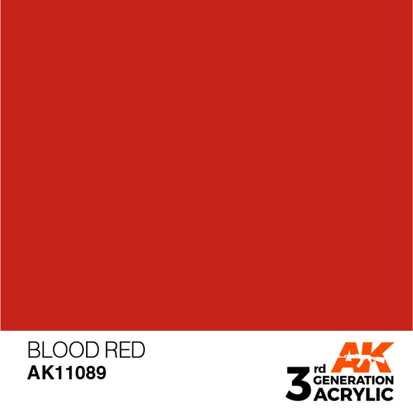 AKI11089 - AK Interactive 3rd Generation Blood Red