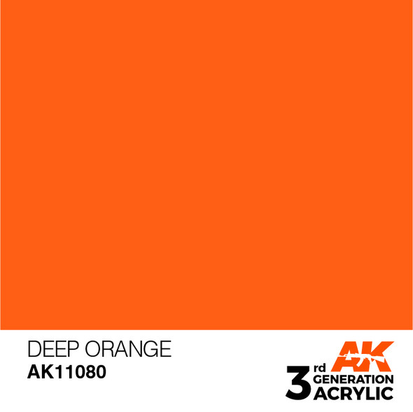 AKI11080 - AK Interactive 3G Acrylic Deep Orange 17ml