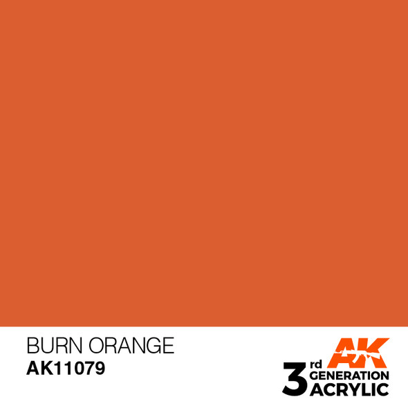 AKI11079 - AK Interactive 3G Acrylic Burn Orange 17ml