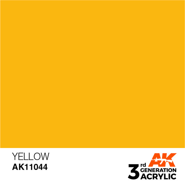 AKI11044 - AK Interactive 3G Acrylic Yellow 17ml