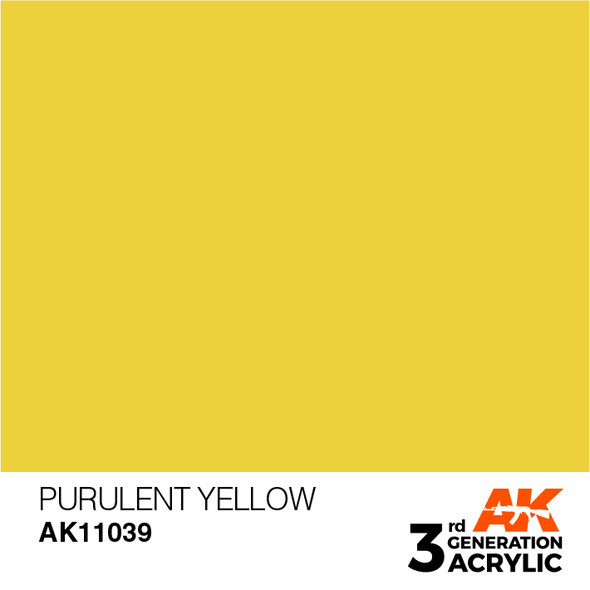 AKI11039 - AK Interactive 3rd Generation Purulent Yellow