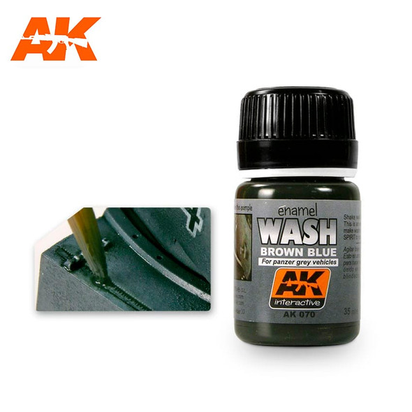 AKIAK070 - AK Interactive WX: Enamel Wash Brown-Blue Panzer 35ml