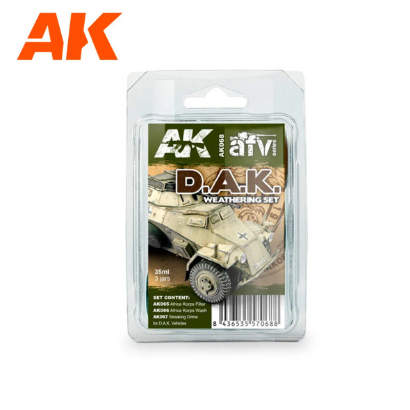 AKIAK068 - AK Interactive DAK Weathering Set (3pcs)