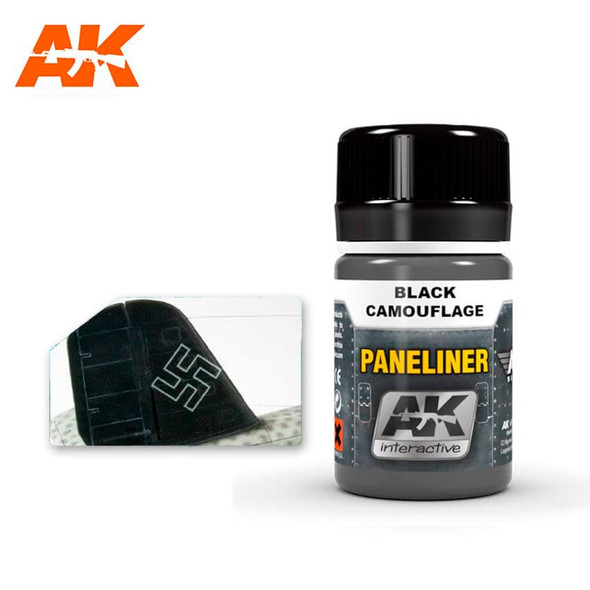 AKIAK2075 - AK Interactive WX: Paneliner Black Camo 35ml