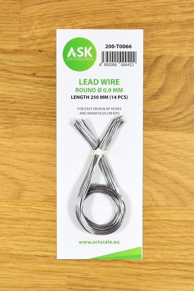 ASKT0066 - Art Scale Kits Lead Wire 0.9x250mm (14pcs)