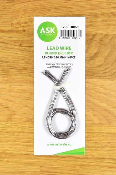 ASKT0065 - Art Scale Kits Lead Wire 0.8x250mm (16pcs)