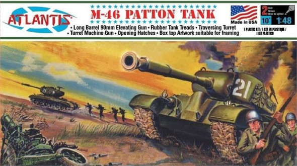 ATMA301 - Atlantis 1/48 US Army M-46 Patton Tank