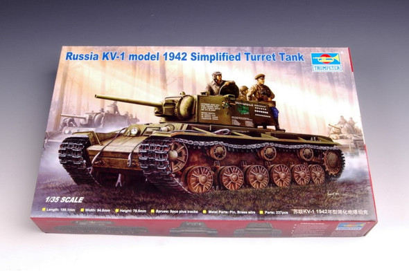 TRP00358 - Trumpeter 1/35 Russian KV-1 1942 Simplified Turret