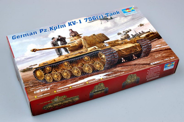 TRP00366 - Trumpeter 1/35 Pz.Kpfm KV-1 756(r) Tank