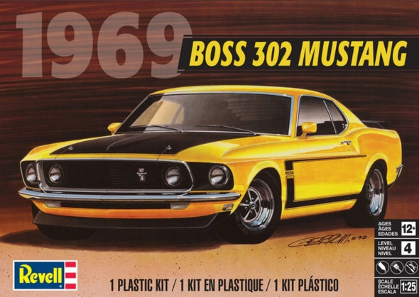 RMX4313 - Revell 1/25 '69 Boss 302 Mustang