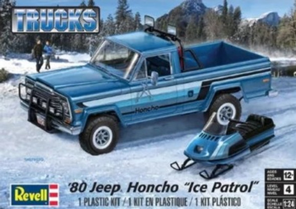 RMX85-7224 - Revell 1/24 1980 Jeep Honcho Ice Patrol