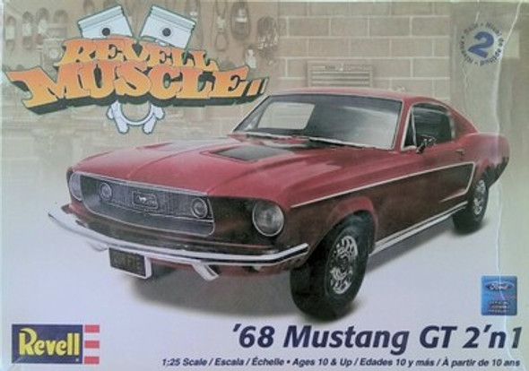 RMX85-4215 - Revell 1/25 1968 Mustang GT 2'n 1