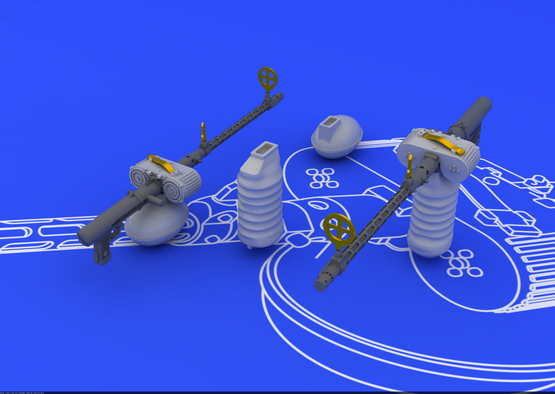 EDU648085 - Eduard Brassin 1/48 MG 15 Guns