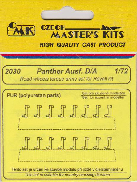 CMK2030 - Czech Master Kits 1/72 Panther D/A Road Wheels/Torque Arms