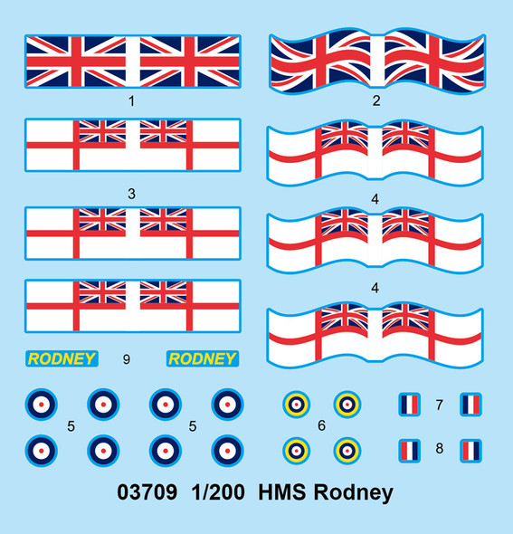 TRP03709 - Trumpeter 1/200 HMS Rodney