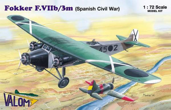VAL72054 - Valom 1/72 Fokker F.VIIb/3m Spanish Civil War