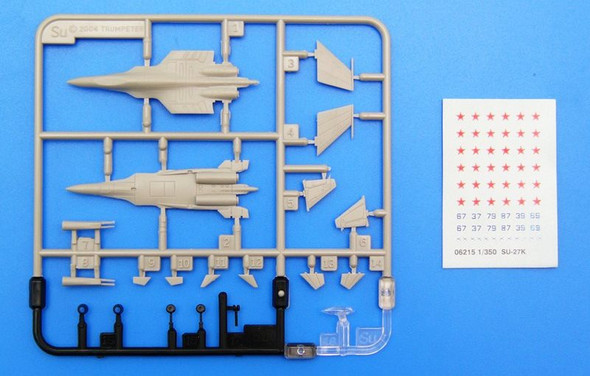 TRP06215 - Trumpeter 1/350 Su-27K Flanker D (6/box)