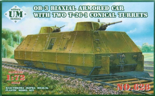 UMM628 - UM 1/72 OB-3 Biaxial Armoured Rail Car