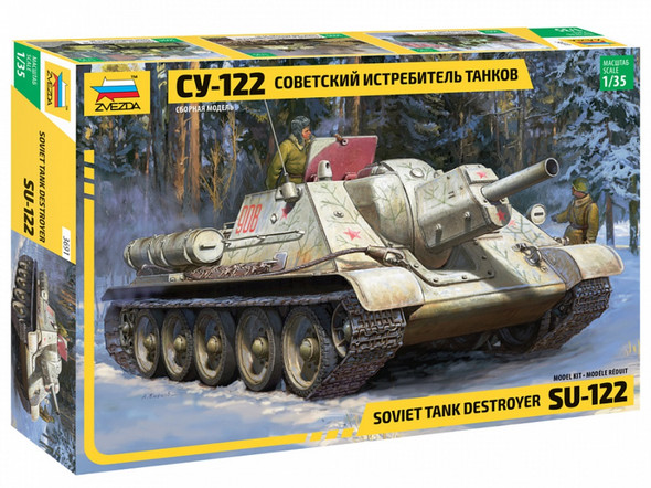 ZVE3691 - Zvezda 1/35 SU-122 Tank Destroyer