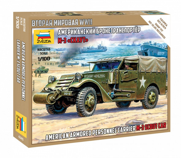 ZVE6245 - Zvezda 1/100 M-3 Scout Car