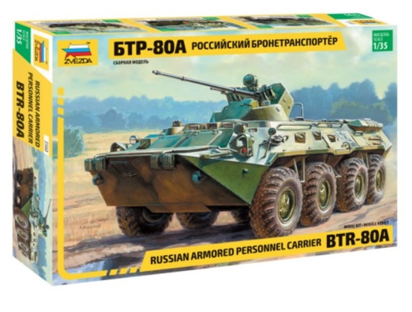 ZVE3560 - Zvezda 1/35 BTR-80A Armoured Personnel Carrier