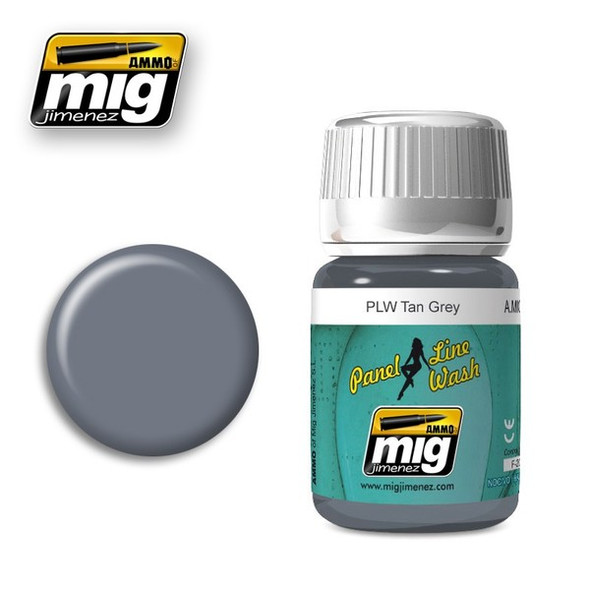 MIG1610 - Ammo by Mig Panel Line Wash Tan Grey