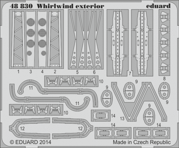 EDU48830 - Eduard Models 1/48 Whirlwind Exterior - For Trumpeter Kit