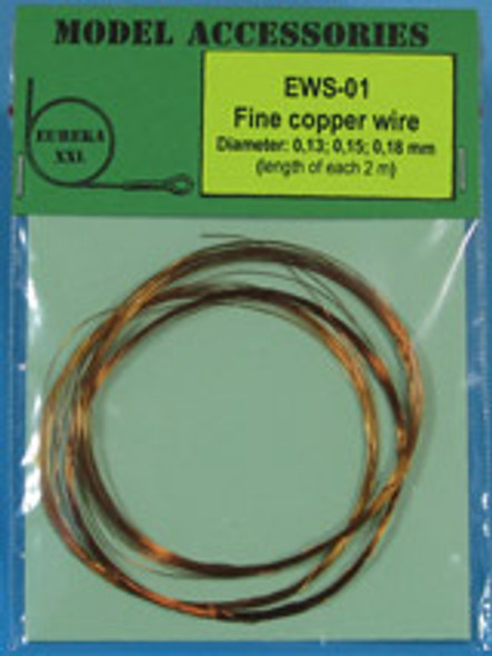 EUREWS-01 - Eureka XXL Model Accessories Fine Copper Wire; 0.13, 0.15, 0.18mm (length of 2m each)
