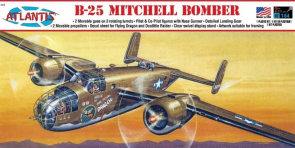 ATMH216 - Atlantis 1/64 B-25 Mitchell Bomber