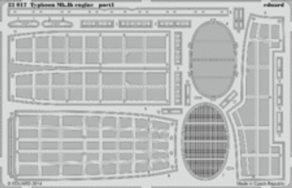 EDU23017 - Eduard Models 1/24 Typhoon Mk.Ib Engine Details - For Airfix Kit