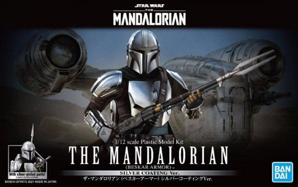 BAN5061797 - Bandai Star Wars 1/12 The Mandalorian (beskar armor) (Silver Coating Ver.)