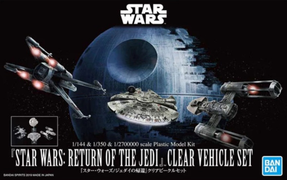 Bandai Star Wars Return of the Jedi Clear Vehicle Set